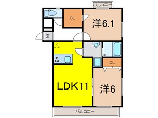 相馬駅 徒歩20分 3階の物件間取画像